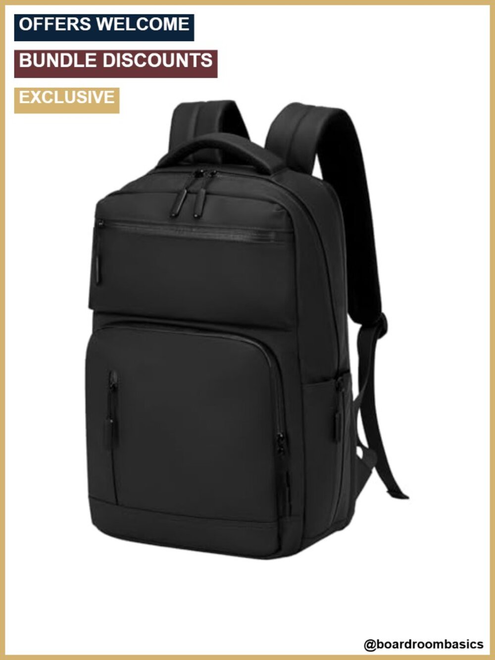 20L Laptop Backpack Anti Theft Flight Approved Water Resistant